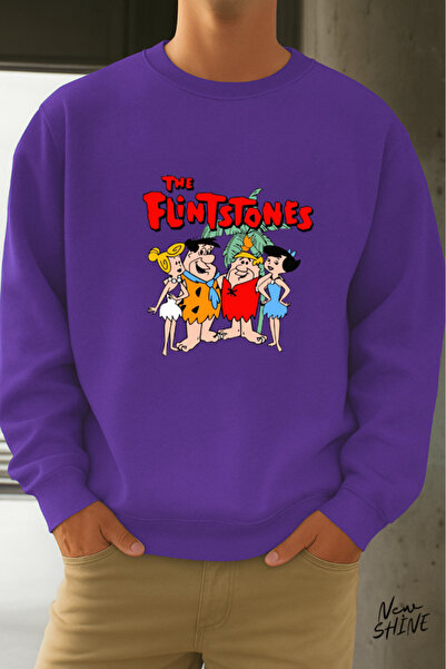 New Shine سترة بياقة دائرية من عائلة Çakmaktaş مطبوع