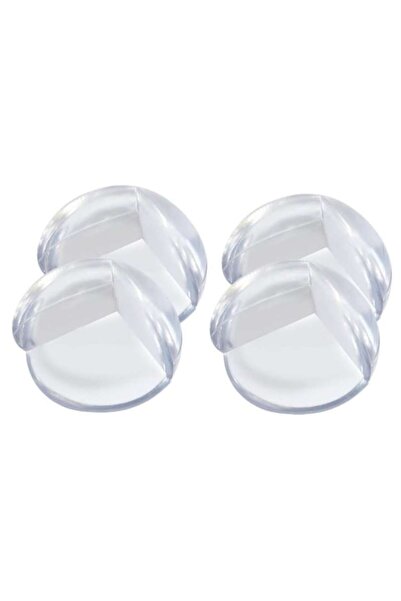 varioshop Set of 4 Silicone Corner Protectors VarioShop®, Child Safety, Self-Adhesive, Transparent