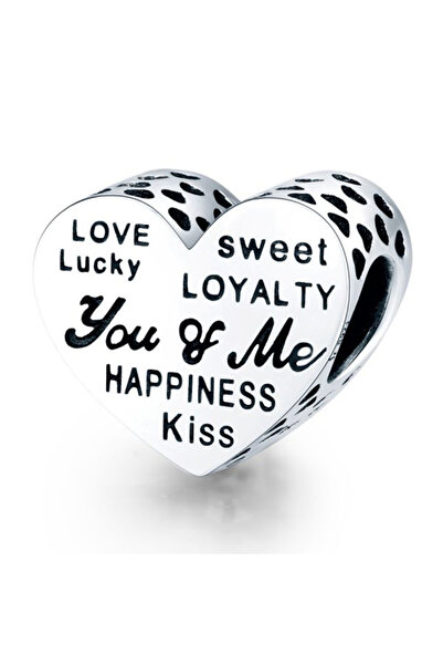 Bijuterii Nadiela Talisman Argint 925, Charm pentru bratari – You and me