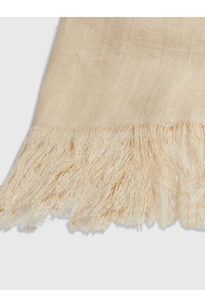 Tommy Hilfiger Men Natural Monogram Print Woven Scarf