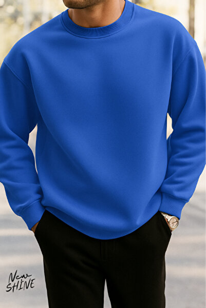 New Shine سويت شيرت بياقة دائرية غير مطبوع