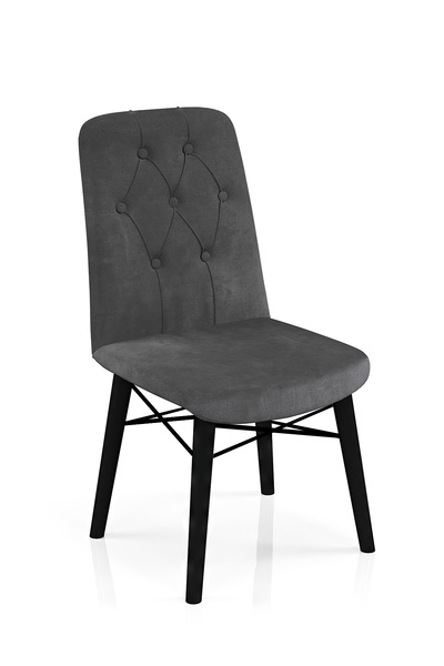 Desire JENA Chair modern, black leg, babyface textile suitable kitchen,living...