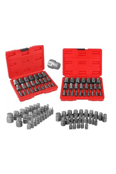 Kraft Set extractoare pentru suruburi rupte 3-23 mm, 25 piese,