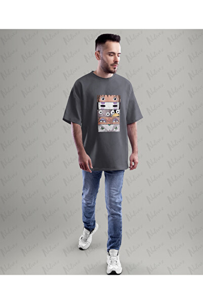 Nulivez Anime Studio Ghibli Design Printed High Quality Compact Unisex Oversized T-Shirt