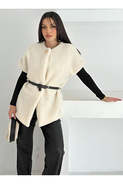 Noa Noa Belt Detailed Plush Vest