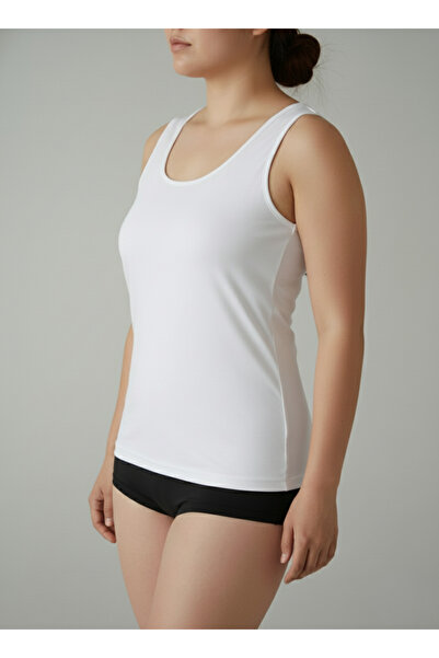 balkonda Women's Undershirt Ribana Mat Piped Wide Straps Pack of 6 Regular an...