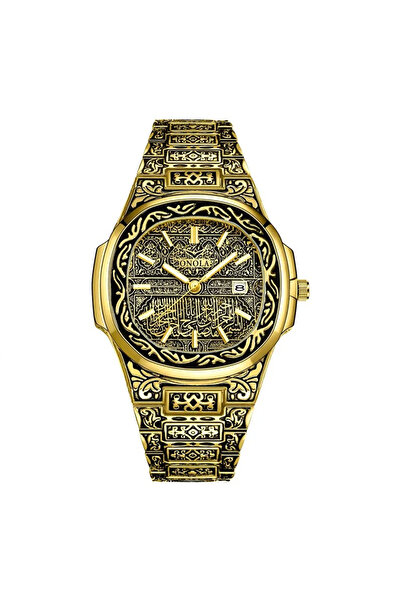 onola Ceas bărbătesc 3808 Gold-Retro – Design luxos, clasic, cuarț, rezistent...