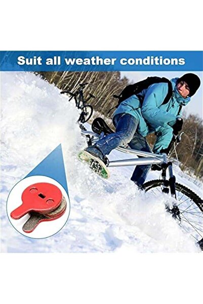 Generic Scooter & Bike Disc Brake Pads, 4 Pairs Gum Semi-Metal for BB5 M446 Electric Bikes