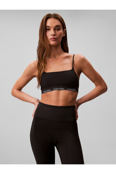 Calvin Klein Women Black Elastic Waist Gym Leggings