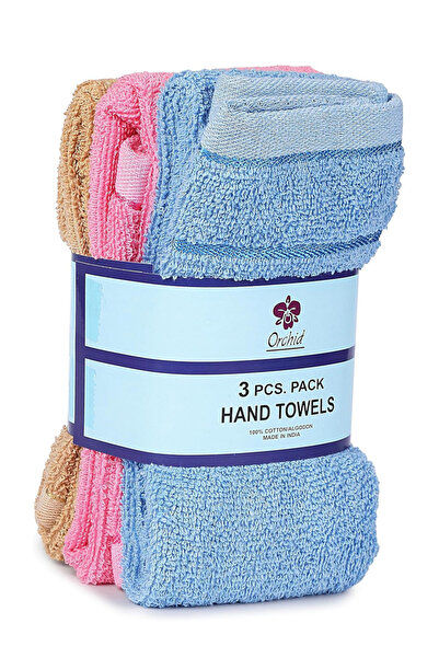 Orchid By Styli 3-Pieces Hand Towel Set Pd 40x60cm