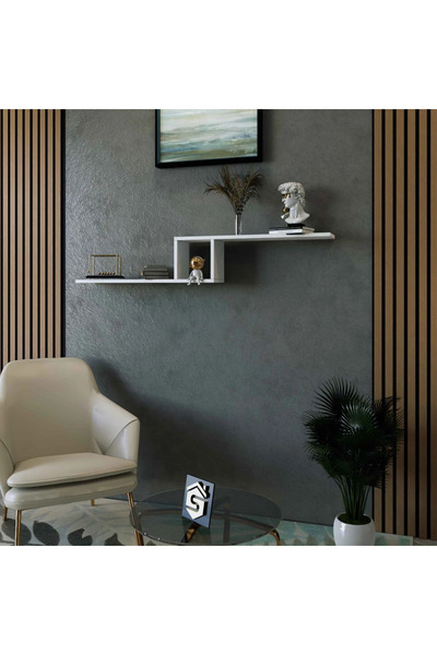 Stylish Home SHRAF-13 White Wall Shelf