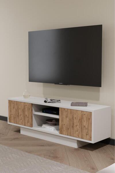 KZY Mobilya Parla Tv Ünitesi Beyaz