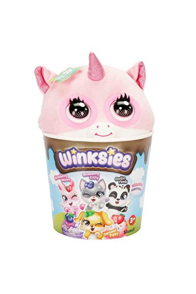 Silverlit Sesli ve İnteraktif Winksies Sevimli Peluş Hayvan - Strawberry Unicorn