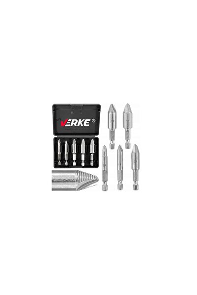VERKE Set de 5 extractoare pentru suruburi rupte 6-14mm