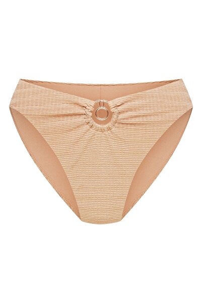 ESOTIQ Women's Bikini Bottom Briefs Panties with Decorative Front Ring Textured | Soley