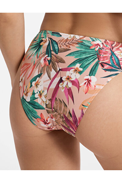 ESOTIQ Women's Bikini Bottom Briefs Tropical Floral Pattern Panties Beach Pool | Lemonade