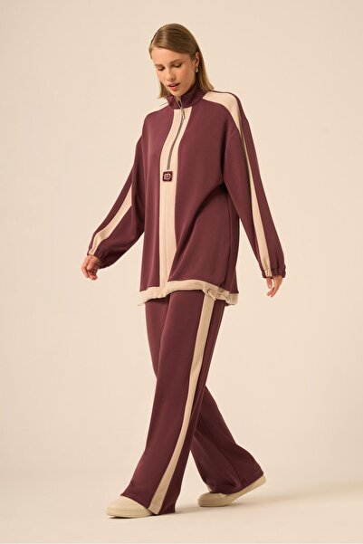 FTZ WOMEN Kadın İthal Takım Mürdüm 31248