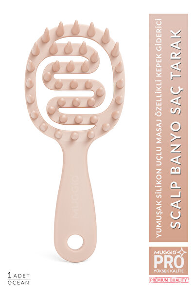 Muggio Scalp Bath Hair Comb Deep Massage & Dandruff Remover
