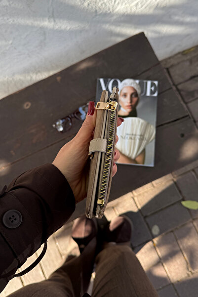 La La'Graccio Paris La'Graccio Paris Women's Day Suede Wallet Dark Mink Suede