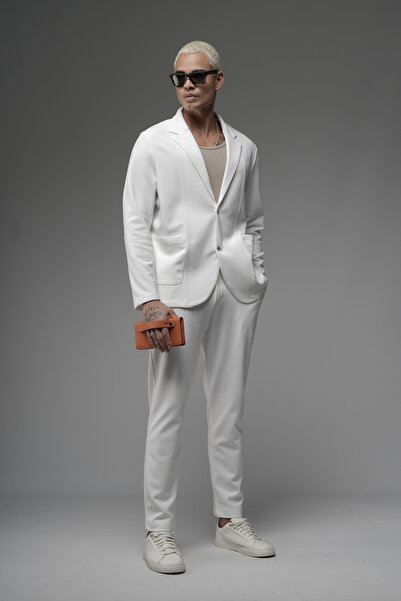 Butik Trend Biz Regular Cut Stretch Fabric Lower Upper Men's Blazer Suit