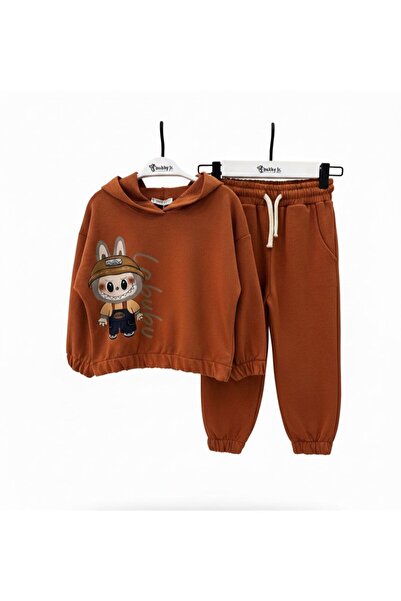 BOBBY JR KİDSWEAR Printed Hooded Children's Suit