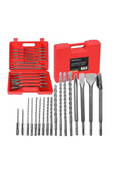 Kraft Set burgie si dalti SDS+,17 piese,