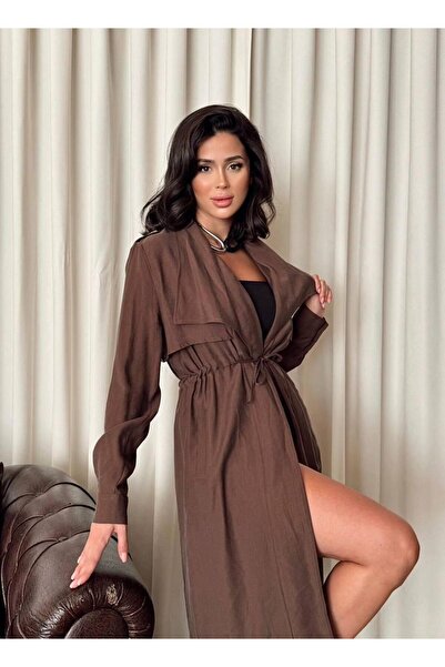 dibcollectionn Kadın hafif kumaş trençkot