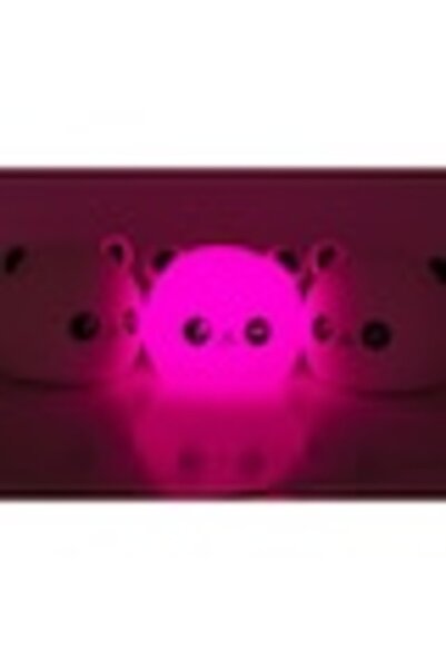 varioshop LED Night Light for Kids – Soft Silicone Panda, RGB Touch, Rechargeable USB, 12.5 cm, Wh