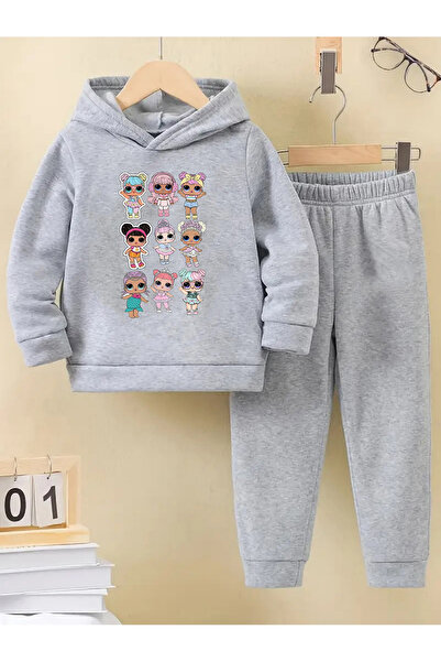 makiteks Χειμερινό σετ αθλητικής φόρμας για κορίτσια και αγόρια LOLO 5 6 7 8 9 10 11 12 ετών Μωρό