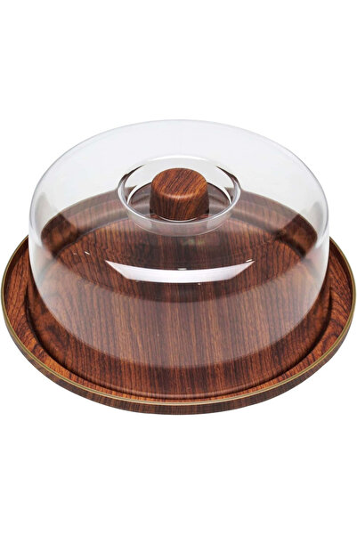 Evelin صينية تقديم الكيك مع غطاء مقاس 28 سم