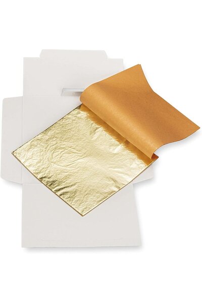 Dharst Imitatie foite de aur necomestibile - 16x16 cm - 100 buc.