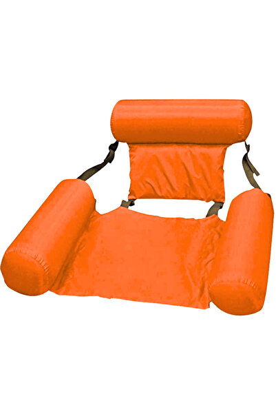 SDEPOT Scaun gonflabil ®, fabricat din PVC durabil și rezistent, portocaliu