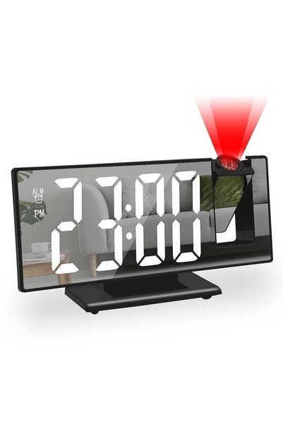 Generic 180° Projection Alarm Clock, Digital Alarm Clock with 7.8" Large LED ...