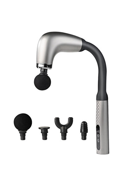 SDEPOT ® gun massager with extension, with 4 interchangeable heads, 5 speeds,...