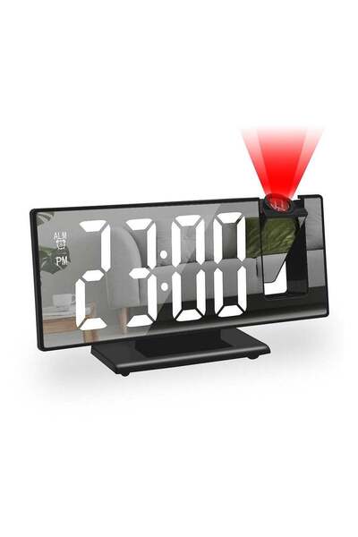 Generic Projection Alarm Clock for Bedroom, 4-Level Dimmer, 7.8" Large Screen...