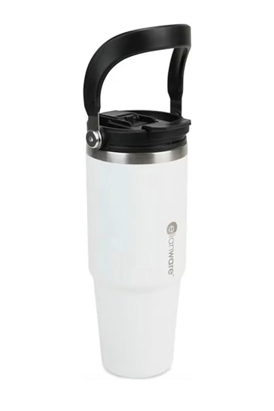 ELIANWARE زجاجة مزدوجة الجدار من الفولاذ المقاوم للصدأ بسعة 890 مل