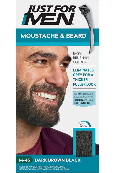 Just For Men mustache & beard dye, Dark Brown, 40 ml