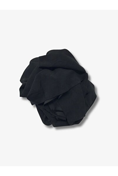 Yiğit Kumaş Ελαστικό ύφασμα από χτενισμένο πολυεστέρα, Μέγεθος 100x155 cm Μαύρο Χρώμα