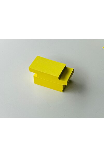 Orbak Kağıt Yellow Blank Word Cards Label 5X8Cm 1000 Pieces Blank Card Blank Business Card