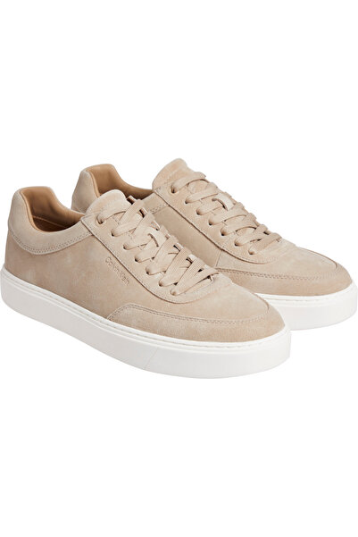 Calvin Klein Men Travertine Leather Lace Up Suede Sneakers