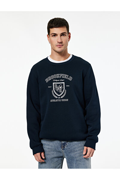 Koton Long Sleeve Crew Neck Printed Sweatshirt