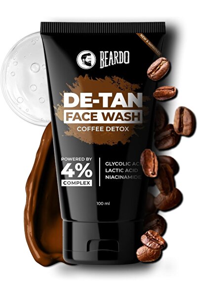 BEARDO غسول الوجه بي دي دي-تان بالقهوة (تركيبة دي-تان، 100 مل، V3)