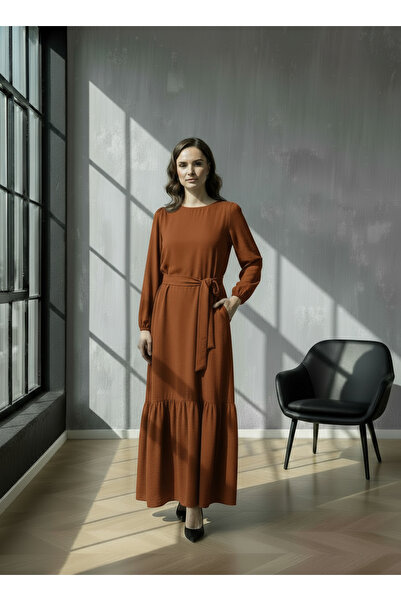 SARE ERKMEN Women's Hijab Dress Long - with Pockets