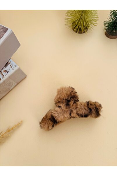 leopar peluş mandal Toka