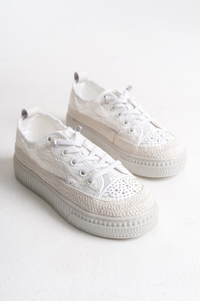 FEMME Becca Γυναικεία Δαντελένια Δαντελένια Λεπτομερή Loafer Casual Παπούτσια