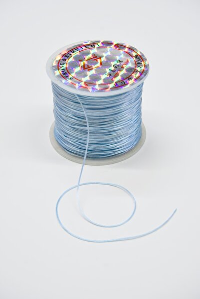 Dokumarkt 0.5mm Very Thin Soft Round Fiber Rubber String - Bracelet Beading Accessory Elastic - 50 Meters