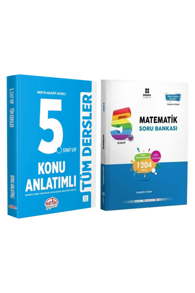 Editör Yayınevi MEB'in Maarif Modeli 5. Sınıf Tüm Dersler Konu Anlatımlı+Mate...