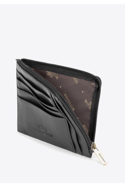 Wittchen Men's Leather Card Case Open Black Genuine Leather