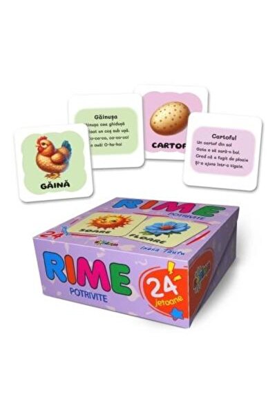 Editura Dorinta 24 jetoane. Rime potrivite, Inesa Tautu