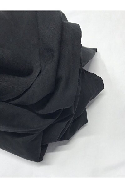 Yiğit Kumaş Ελαστικό ύφασμα από χτενισμένο πολυεστέρα, Μέγεθος 70x170 cm Μαύρο Χρώμα
